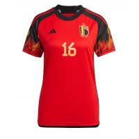 Echipament fotbal Belgia Thorgan Hazard #16 Tricou Acasa Mondial 2022 pentru femei maneca scurta